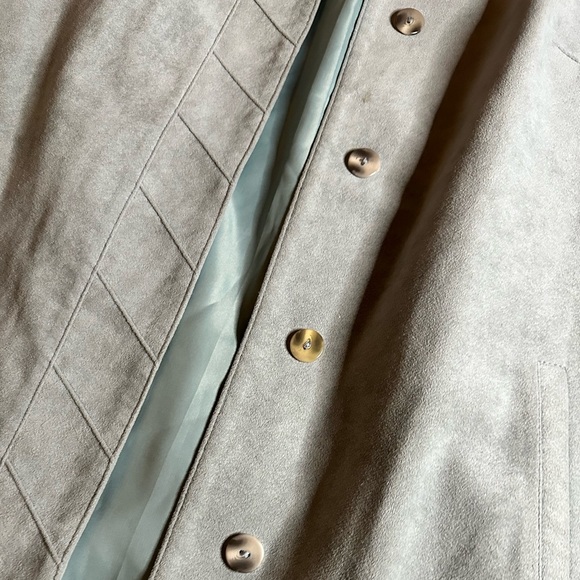 Vintage Blue Suede Jacket by Stadick Model - Picture 5 of 7